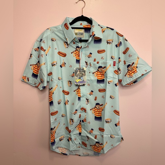 RSVLTS Other - NWT RSVLTS The Sandlot The Great Hambino Short Sleeve Men's Button Up SMALL